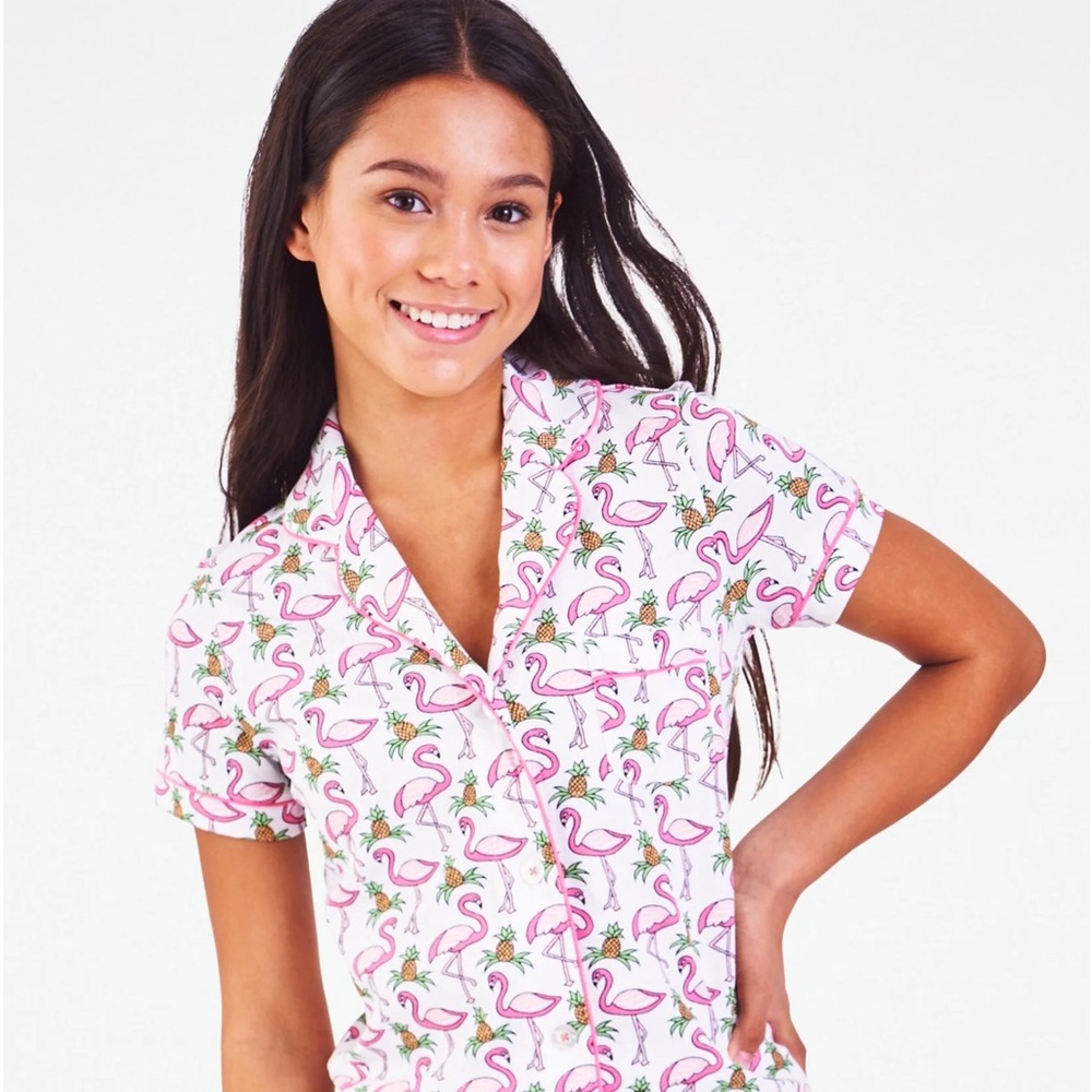 Roller Rabbit - Freddy flamingo Polo Pajamas